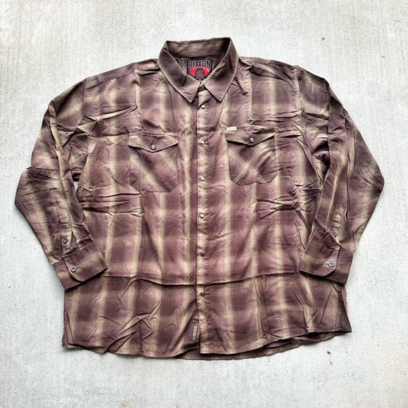 DIXXON Other - Dixxon Flannel Shirt Men Size 4XL The Wyatt Pearl Snap Plaid